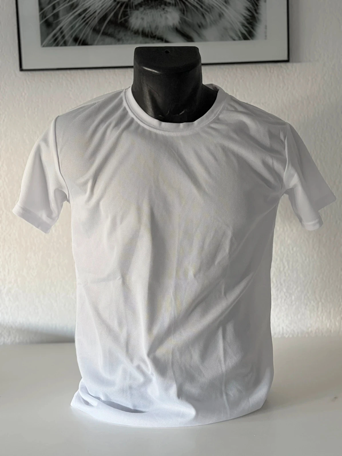 Witte Basic Heren Sport & Vrije Tijd T-shirt - Maat S - Casual Classics – photo 2